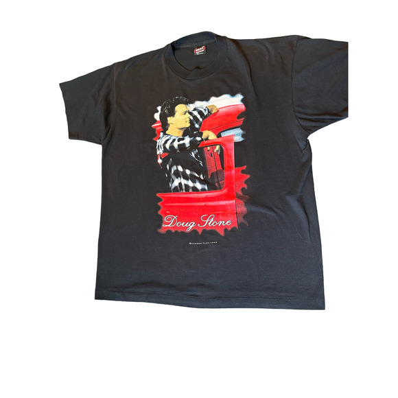 Vintage 1990s Doug Stone Stone Country Concert Tee T-Shirt Adult XL Black - Picture 5 of 9